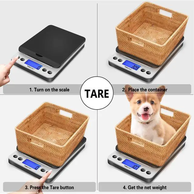Alt view image 6 of 7 - Shipping Scale, 86lb Postal Scale with Hold and Tear Function, 5 Units, Auto-Off, Postage Scale for Packages Mailing Small Business, AC Adapter & Battery Included