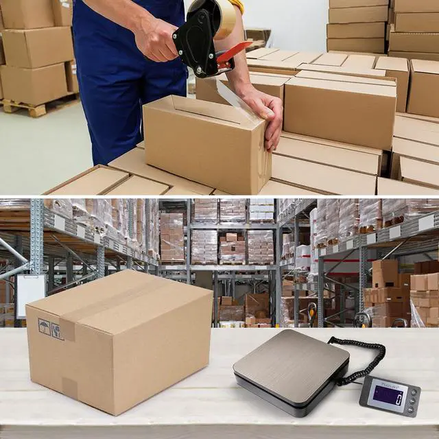 Alt view image 7 of 7 - Digital Shipping Scale 88lb × 0.1oz, Durable Stainless Steel Postal Scale with Tare, 4 Weighing Modes, Shipping Scale for Packages, Postage Package Scale with AC Adapter