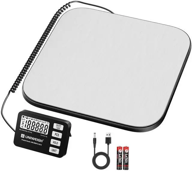 Main image of Shipping Scale 440lb/0.35oz Accuracy,Digital Postal Scale for Packages with PCS/Hold/Tare Function,Postage Scale for Small Business,Luggage,Warehouse,Home Use,Battery & USB-A Include
