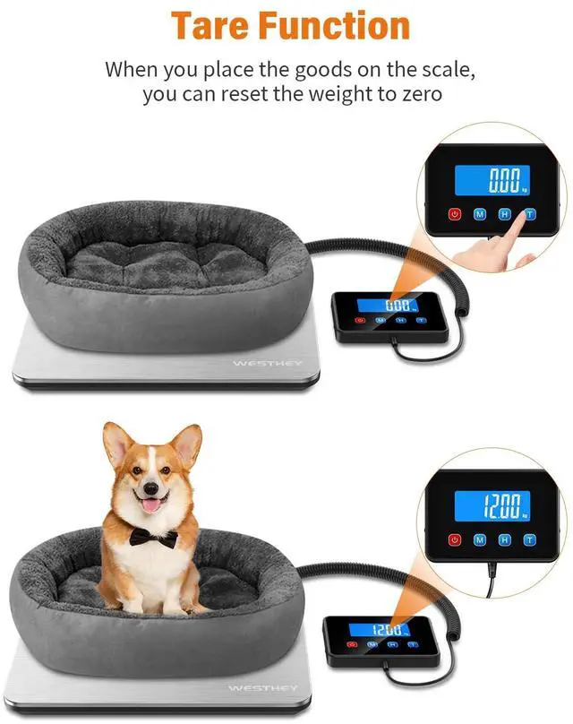 Alt view image 5 of 6 - Shipping Scale 0.5oz-440lb High Accuracy Postal Digital Weight Luggage Scale for Packages Warehouse Home Small Business Pet Food Mail