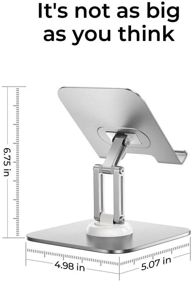 Alt view image 7 of 7 - for iPad Stand Holder Adjustable Tablet Stand for Desk, 2026 Kids for iPad Accessories Rotating Display Stand PC Office Accessories for Desk Women Gifts Kindle Tablet PS Switch iPhone 11"-4.7"