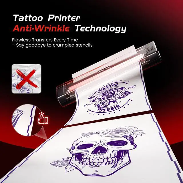 Alt view image 4 of 7 - Portable Printers Wireless for Travel Compatible with Phone & Pad, Bluetooth Small Mobile Compact Printer for Phone Laptop, Support 8.5'' x 11'' US Letter & A4 Thermal