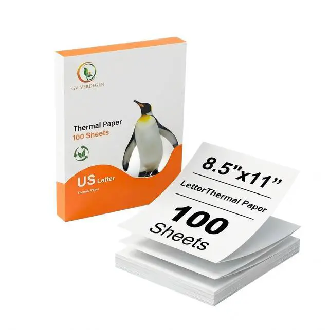 Main image of Thermal Printer Paper 8.5 x 11,Thermal Printing Paper Compatible with Portable Printer M08F-Letter, M832, M834, MT800,100 Sheets