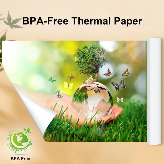 Alt view image 2 of 7 - 4 Rolls 8.5'' x 11'' Portable Printer Thermal Paper, US Letter Size Thermal Roll Paper Compatible with M832D M832 M834 M835 M836 A285M A282M A281M Portable Printer