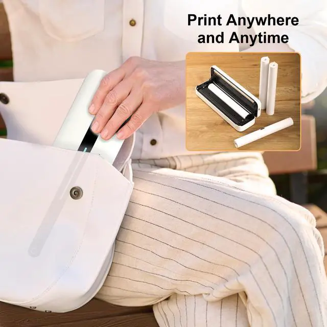 Alt view image 7 of 7 - 4 Rolls 8.5'' x 11'' Portable Printer Thermal Paper, US Letter Size Thermal Roll Paper Compatible with M832D M832 M834 M835 M836 A285M A282M A281M Portable Printer