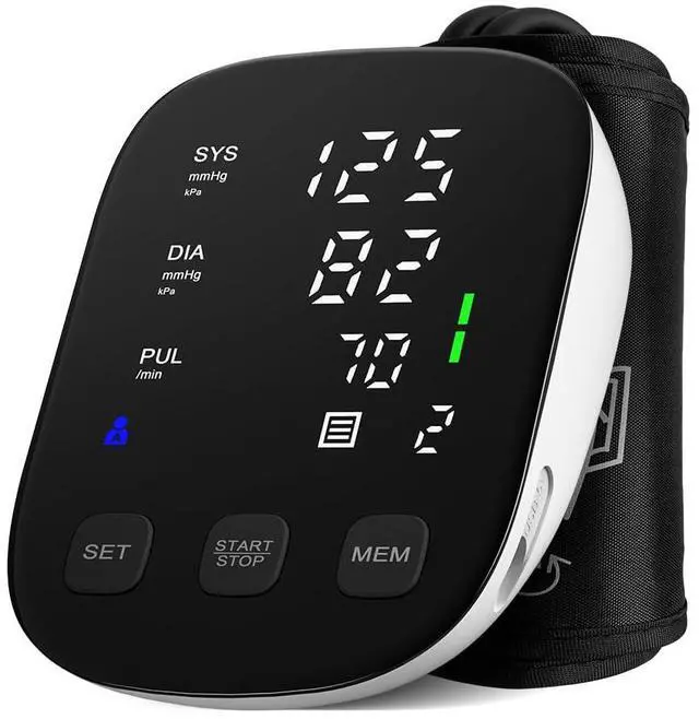 Main image of Blood Pressure Monitor Upper Arm - Large Cuff(8.7"-16.5") Digital BP Machine with Backlit LED Display, 2x90 Memory, Heart Rate Monitor Sphygmomanometer for Home Use
