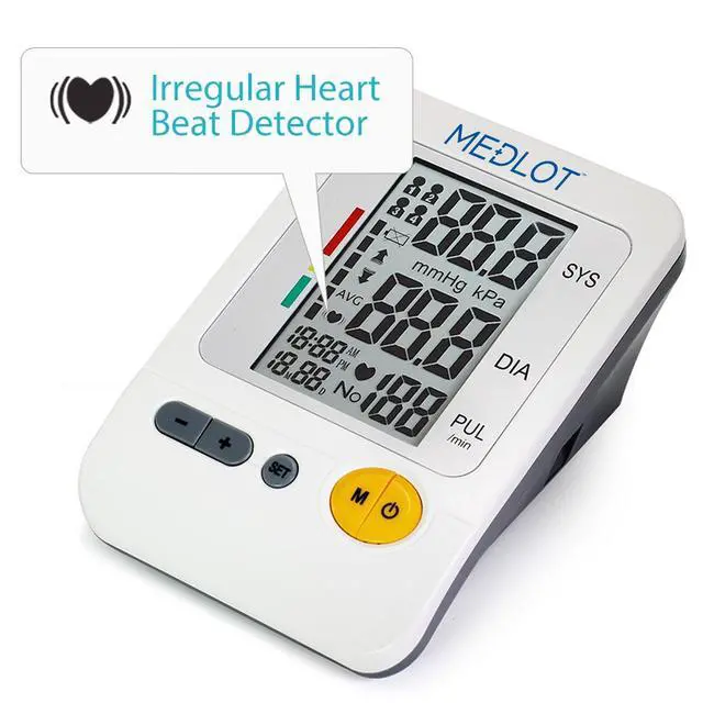 Alt view image 4 of 7 - Blood Pressure Monitor Upper Arm Large Cuff 8.6-16.5, Accurate Digital BP Gauge Machine, Dual Power Home Heartbeat Meter, 4 User, 120 Readings Memory, Large LCD Display