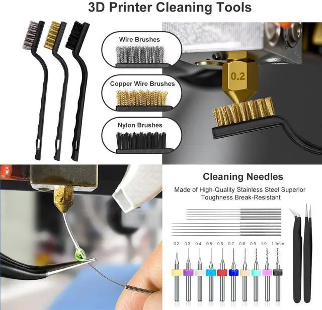 Alt view image 2 of 7 - 82 Pcs 3D Printer Tool Kit with Case, 3D Printing Tools with Accessories of Deburring Tool, Nozzle Cleaning Kit, Screwdriver Kit, Tube Cutter for 3D Print Removing, Cleaning, Finishing, Carving