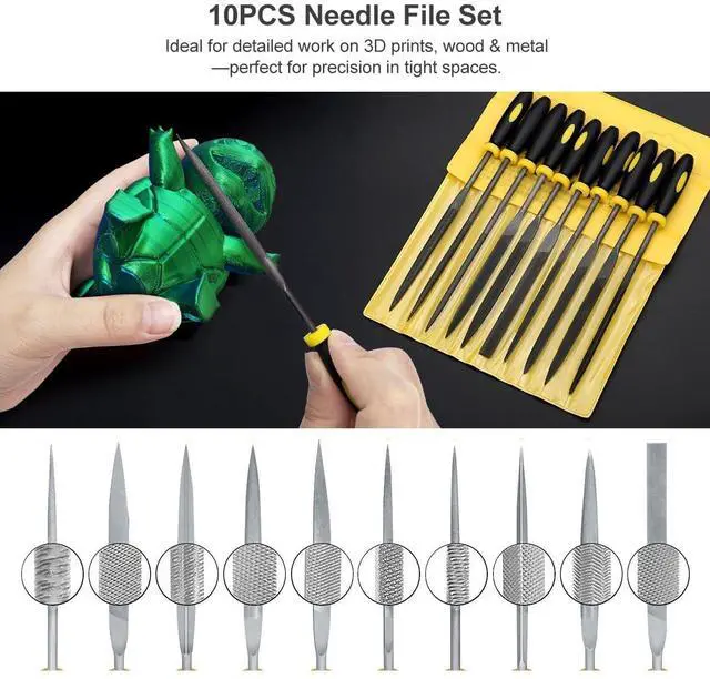 Alt view image 6 of 7 - 82 Pcs 3D Printer Tool Kit with Case, 3D Printing Tools with Accessories of Deburring Tool, Nozzle Cleaning Kit, Screwdriver Kit, Tube Cutter for 3D Print Removing, Cleaning, Finishing, Carving