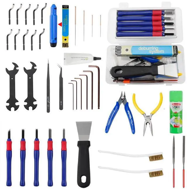 Main image of 39Pcs 3D Printer Tools Kit Includes Resin Removal Cleaning Deburring Tool Sanding and Hotend Disassembly Multi-Purpose Tool, 3D Printer Accessories Kit for Trimming and Finishing BCZAMD