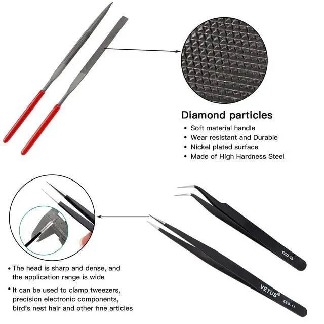 Alt view image 7 of 7 - 39Pcs 3D Printer Tools Kit Includes Resin Removal Cleaning Deburring Tool Sanding and Hotend Disassembly Multi-Purpose Tool, 3D Printer Accessories Kit for Trimming and Finishing BCZAMD