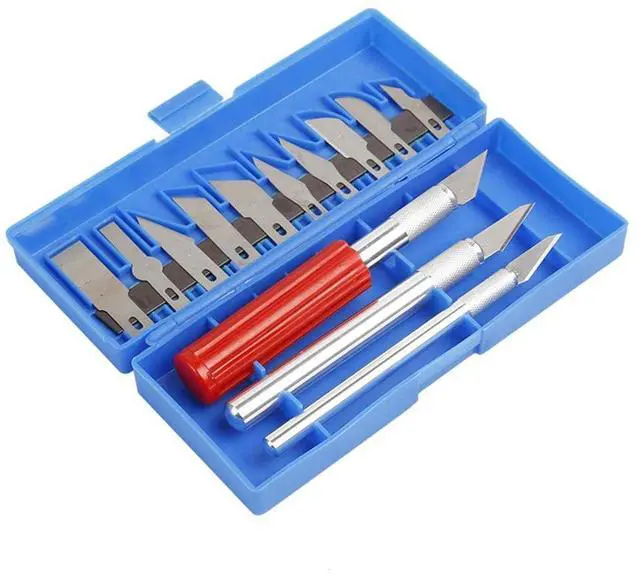 Alt view image 2 of 5 - 23 Piece 3D Print Tool Kit Includes Debur Tool, Art Knife Set, Tube Cutter, Cleaning, Finishing and Printing Tool, 3D Print Accessories for Cleaning, Finishing and Printing