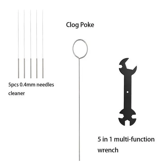 Alt view image 3 of 7 - 3D Printer Tool Kit for Bambu Lab A1/A1 Mini, Maintenance Common Tool Kit with Clog Poke, Silicone Sock, PTFE Tube, Allen Wrench, Screwdriver, 3D Printing Accessory for 3D Print Removing, Cleaning