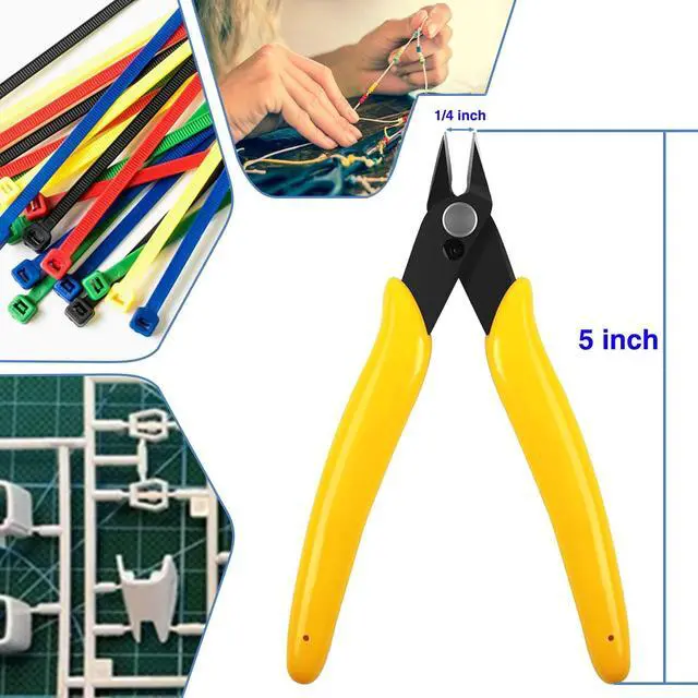 Alt view image 6 of 7 - 18Pcs 3D Printer Deburring Tool Kit - 10 Interchangeable Blades, 6 Needle Files & Micro Wire Cutter for 3D Printing, Resin, Plastic Models & DIY Crafts