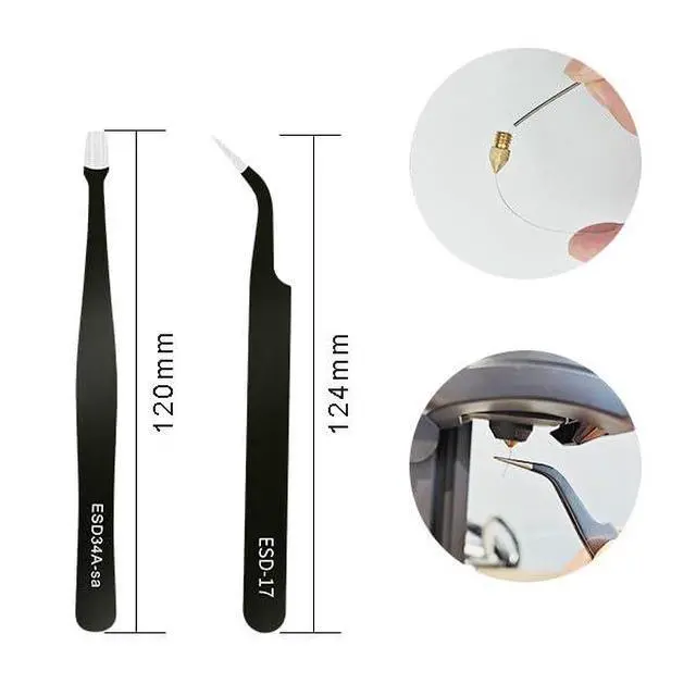Alt view image 3 of 6 - 42Pcs 3D Printer Nozzle Cleaning Tool Kit, 0.15/0.20/0.25/0.30/0.35/0.4/0.5/0.6/0.8 mm Nozzle Cleaner Needles,3D Printer Extruder Hotend Cleaning Brush with Tool Bag, for Bambu Lab, Ender3/Kobra