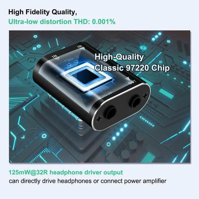 Alt view image 3 of 6 - 2 Channel Stereo Audio Mixer - Metal Shell, AUX Interface Support 2 In 1 Out Mini Stereo Sound Mixer Includes 1-Meter Audio Cables - For PC, Phone, Laptop, Headphones