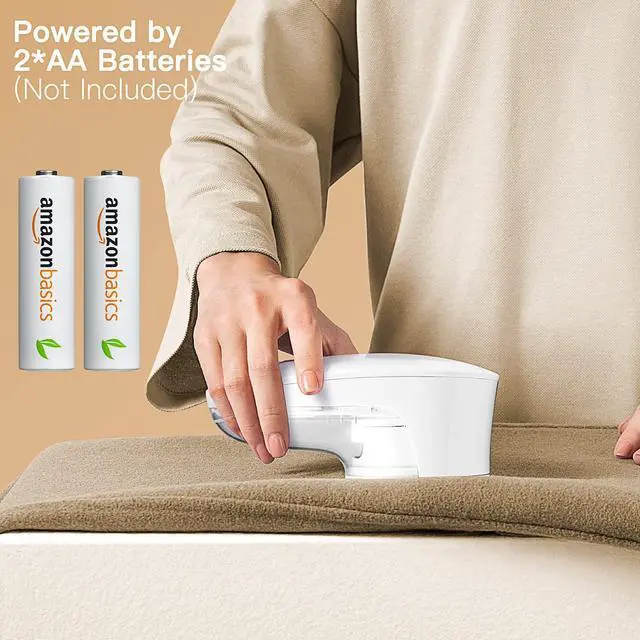 Alt view image 7 of 7 - Fabric Shaver Lint Remover, Sweater Shaver with Replaceable Stainless Steel 6-Leaf Blades, Fabric Defuzzer for Clothes Fuzz, Lint Balls - Battery Operated