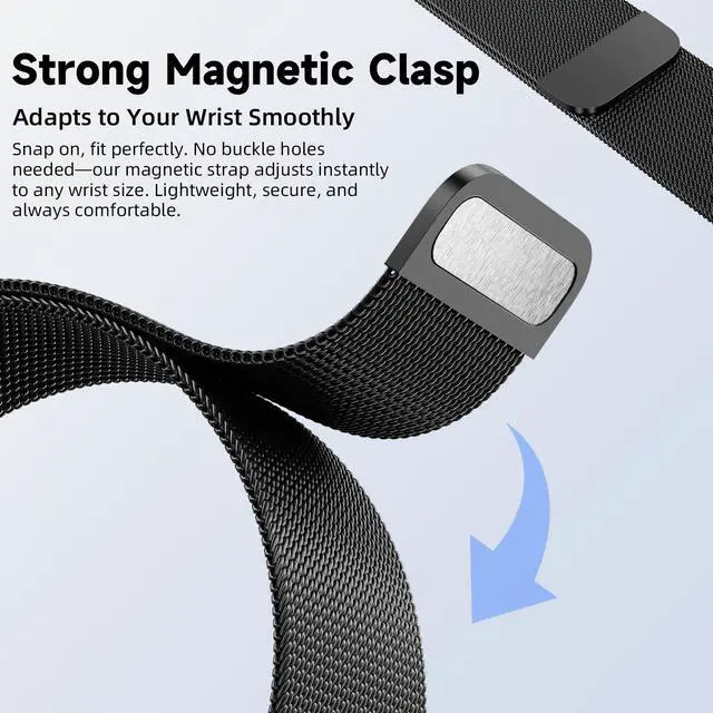 Alt view image 2 of 7 - 3D Pedometer Watches for Walking, Simple Step Counter Watches with Magnetic Watch Band, Waterproof Step Tracker Watches with Magnetic Watch Strap for Men Women Kids Senior
