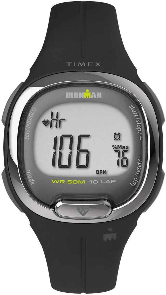 Main image of Ironman Triathlon Transit+ Watch with Activity Tracking & Heart Rate 33mm Black with Resin Strap
