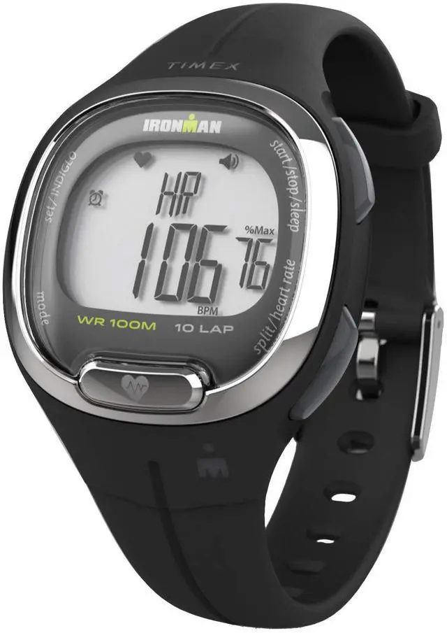 Alt view image 3 of 5 - Ironman Triathlon Transit+ Watch with Activity Tracking & Heart Rate 33mm Black with Resin Strap
