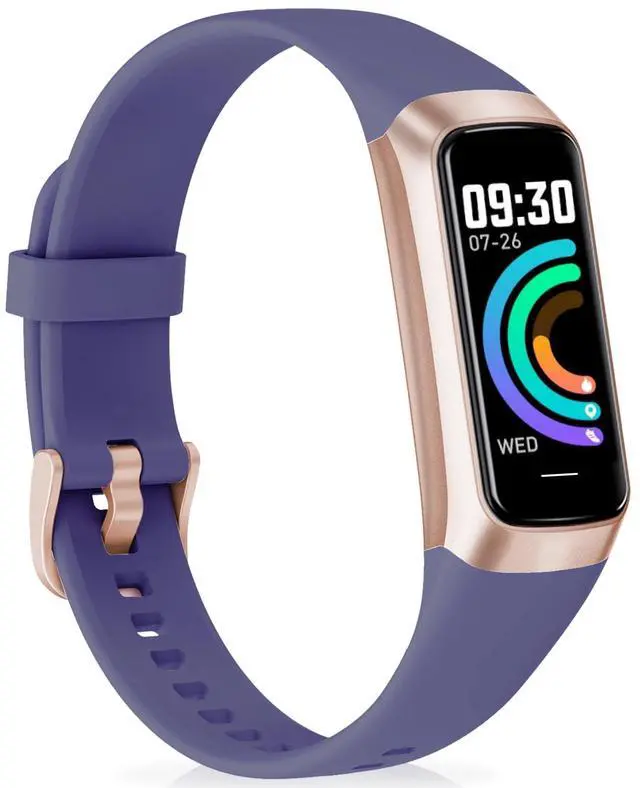Main image of Fitness Tracker with Heart Rate/Blood Pressure/Pedometer/Calories/Sleep, Activity Tracker with 1.1"" AMOLED Screen, Step Tracker for Android iPhones Women Men