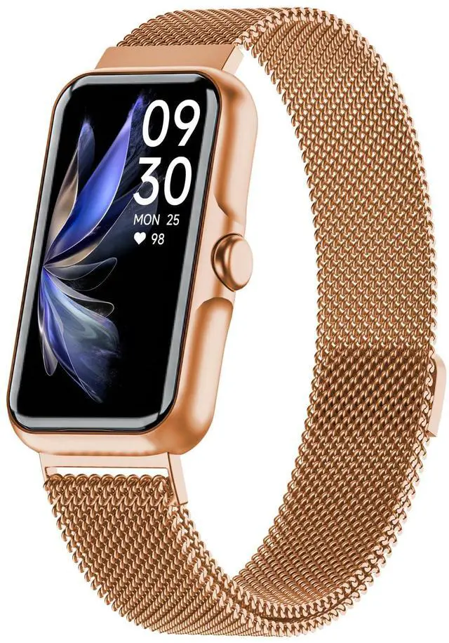 Main image of Health Fitness Tracker, Smart Watch with 24/7 Heart Rate and Blood Oxygen Monitor, Sleep Tracker with IP68 Waterproof, Activity Tracker Pedometer Step Counter for Women Men (Rose Gold)