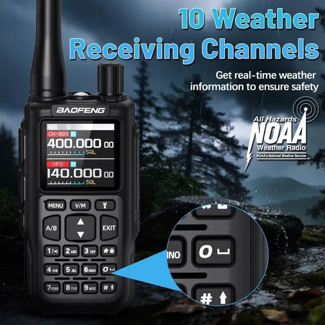 Alt view image 5 of 7 - Radio UV-5R Mini-5 Ham Radio Handheld Compatible Chirp Long Range Dual PTT 2200mAh,APP Programming,USB-C,NOAA Weather UV5r Emergency VHF Radio Upgrade Baofeng UV-5R for Camping Survival