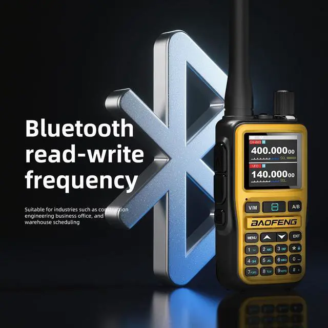 Alt view image 2 of 6 - UV-5R Mini Ham Radio Handheld Long Range Walkie Talkies with Airband Reception Wireless App Programming One-Touch Frequency Copy NOAA Weather Scan USB-C Rechargeable Dual Band Two Way Radio