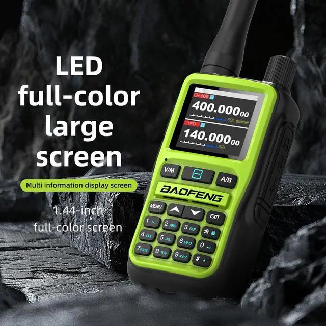 Alt view image 5 of 7 - UV-5R Mini Ham Radio Long Range Handheld Two Way Radio, Bluetooth APP Programming Walkie Talkies 2 Pack, 999CH One-Key Copy Frequency, NOAA Weather, USB-C Charging (Black)