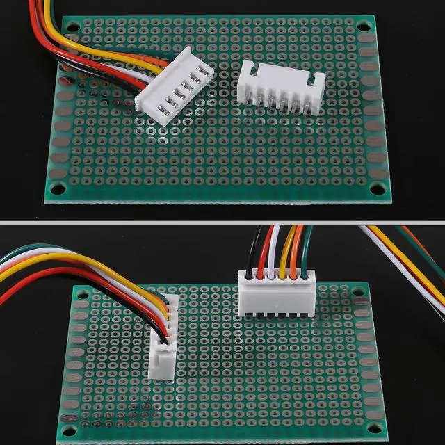 Alt view image 7 of 7 - 10Pairs JST-XH Connector Kit, XH 2.54mm 6 Pin Header Male and Female Connectors Plug Adapter with Flat Wire Cable 200mm 26AWG Compatible with JST XH (6P)
