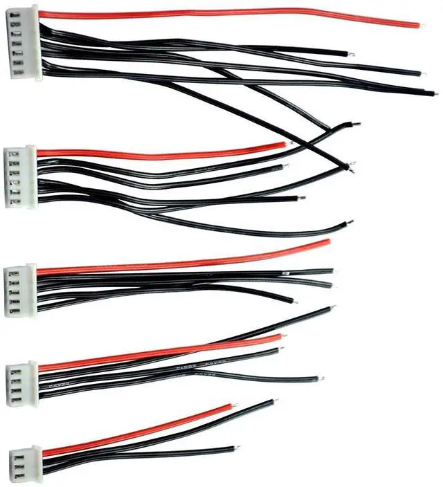 Main image of 22 AWG 2S 3S 4S 5S 6S Lipo Battery Balance Charger Cable JST XH Connector Adapter Plug (10pcs 2s-6s(Each 2pcs))