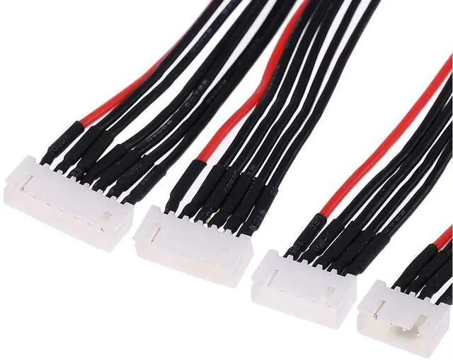 Alt view image 6 of 7 - 10pcs 2S 3S 4S 5S 6S JST-XH 2S-6S Balance Extension Cable Male to Female Lipo Adapter Plug with 5.9inch 22awg Silicone Wire (2S-6S)