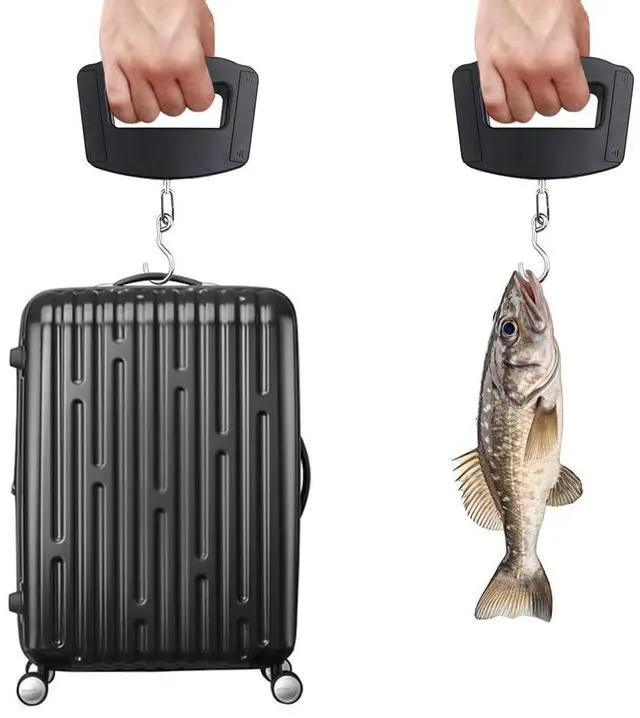 Alt view image 7 of 7 - 50Kg 10g Luggage Weight Scale, LCD Luggage Scale Travel Digital, Fish Scale, Home Electronic Portable Hanging Weight Hook Travel Luggage Scale