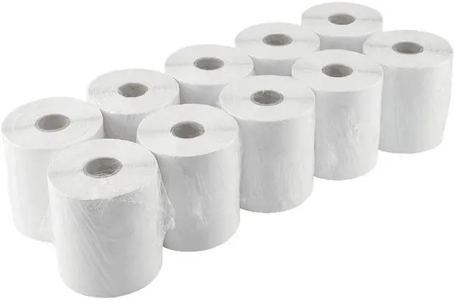 Main image of 2500 PCS 4"x 6" Thermal Shipping Labels, White Perforated & Strong Adhesive Direct Thermal Labels (250 Labels/Roll), Compatible with Zebra, Rollo, Jadens, Nelko,10 Rolls