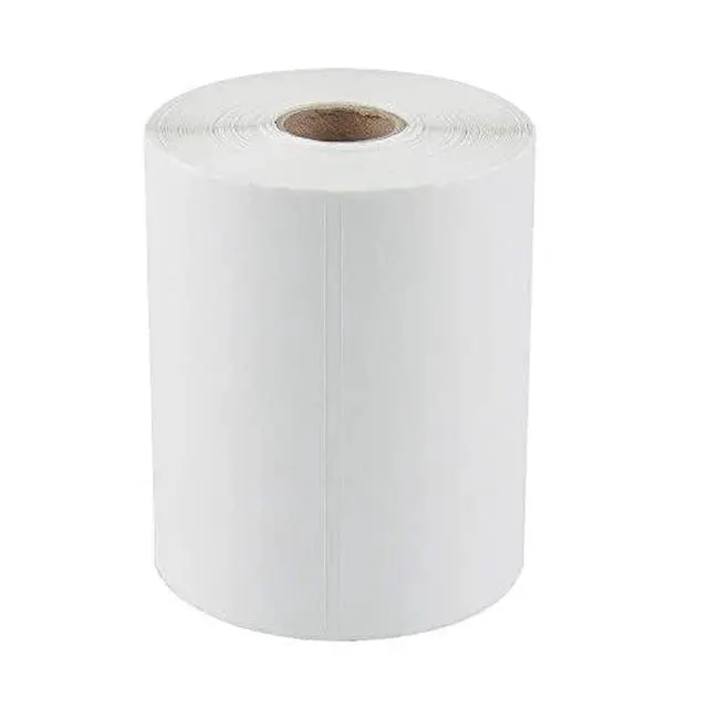 Alt view image 2 of 7 - 2500 PCS 4"x 6" Thermal Shipping Labels, White Perforated & Strong Adhesive Direct Thermal Labels (250 Labels/Roll), Compatible with Zebra, Rollo, Jadens, Nelko,10 Rolls