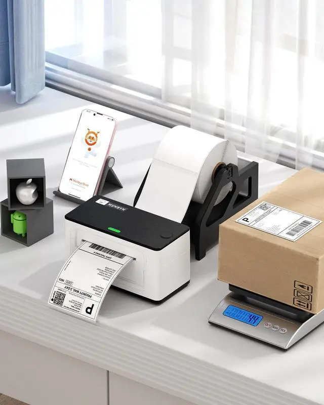 Alt view image 6 of 7 - Thermal Direct Shipping Labels, 4x6 Labels for Thermal Printer, 500 Sheets/1 Rolls, Commercial Grade