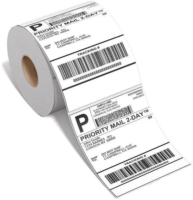 Main image of Thermal Labels 4x6, Pack of 250 4x6 Roll Labels, Commercial Grade, Strong Adhesive Shipping Label, Compatible with ASprink A64M and Most Thermal Printer & Shipping Supplies