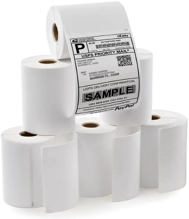 Main image of 6 Rolls 4XL Labels 4 x 6 1744907 Address Labels Internet Postage Shipping Labels Compatible Labelwriter 4XL(6 Rolls - 220 Labels Per Roll)