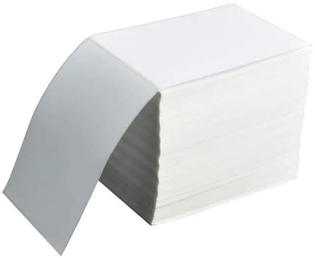 Alt view image 2 of 6 - 4x6 Thermal Printer Labels - 1000 Fanfold Direct Shipping Labels, Perforated With Strong Adhesive - Compatible With Zebra, Rollo and Most Thermal Printers