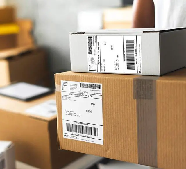 Alt view image 6 of 6 - 4''X6'' Direct Thermal Shipping Labels (1000 4x6 Fan-fold Labels) - Permanent Adhesive Postage Labels - Commercial Grade - /Rollo/Munbyn Compatible