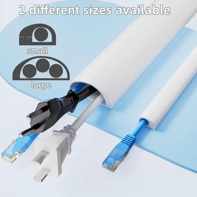 Alt view image 7 of 7 - 78Cord Hider for Wall Mounted TV,Adhesive One-Cord Cable Hider for Wall,Cord Covers Raceway Kit for Wires Hider,Flexible Silicone Cable Concealer for Home Office,W 0.54× H 0.39