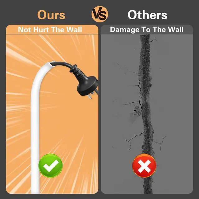 Alt view image 3 of 7 - Wall Cord Hider - 118 Inch Self-Adhesive Cable Wire Cover for Walls, Flexible Cable Raceway Cord Cover for Easy Wire Management - 0.59in H x 0.39in W - White