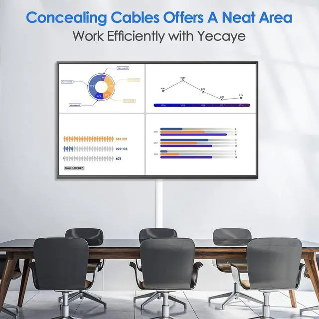 Alt view image 5 of 7 - 125in Cord Hider, Large Cord Covers for Wires on Wall, Cable Management Kit for Mount TVs, Wire Hider Cable Concealer for Home Office, W1.18in H0.6in, White