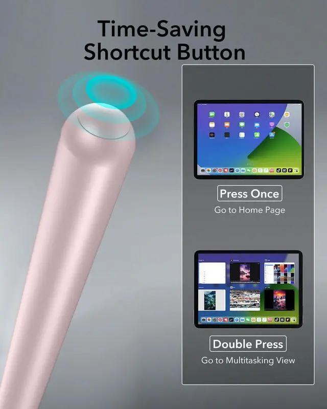 Alt view image 5 of 7 - Stylus Pen for iPad, Magnetic Wireless Charging iPad Pencil, Digital Pencil Pro with Tilt Sensitivity and Palm Rejection for iPad Pro 12.9/11, iPad Air 5/4, and iPad mini 6, Pink
