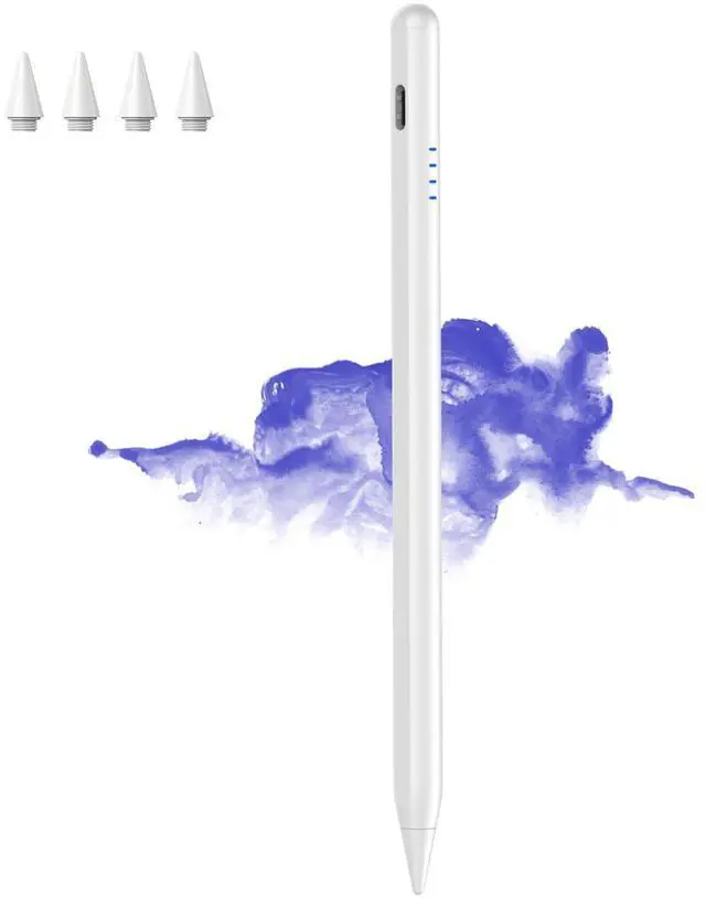 Main image of Stylus Pen for iPad 2018-2025, 20-Mins Fast Charge for Apple Pencil with Tilt & Palm Rejection, Active Digital Pens Compatible with iPad 6-10th Gen/A16, Pro 13"/12.9"/11/M4, Air 3/4/5/M2/M3, Mini 5/6
