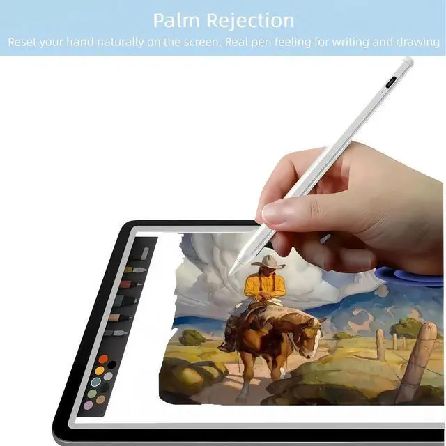 Alt view image 4 of 7 - Stylus Pen for iPad 2018-2026, 25 Mins Fast Charging iPad Pencil with Palm Rejection & Tilt Sensitivity,Apple Pen Alternative Compatible with iPad 11/10/9/8/7/6 Gen Pro M4 12.9"/11" Air M3/M2 Mini 6/5