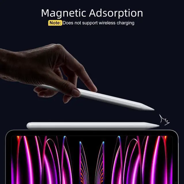 Alt view image 5 of 7 - Stylus Pen for iPad 2018-2025, 10 Mins Fast Charge with Tilt Sensitivity & Palm Rejection, Compatible with Apple iPad 6-11 Gen, iPad Air 3/4/5/M2/M3, iPad mini 5/6, iPad Pro 11"/12.9"/M4