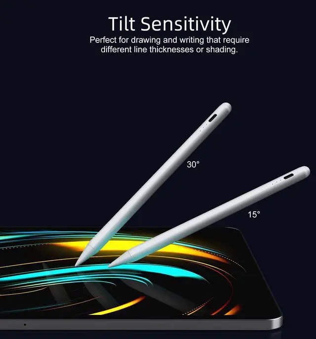 Alt view image 7 of 7 - Stylus Pen for iPad 2018-2025, 10 Mins Fast Charge with Tilt Sensitivity & Palm Rejection, Compatible with Apple iPad 6-11 Gen, iPad Air 3/4/5/M2/M3, iPad mini 5/6, iPad Pro 11"/12.9"/M4