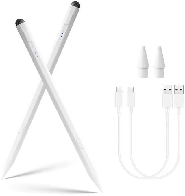 Main image of Stylus Pen for iPad Pencil 11th A16/10th Gen,2Pack Active iPad Pen Fast Charing,iPad Pencil Pro for 2018-2025 iPad 11 A16/10/9/8/7/6,iPadPro 13"/11"/12.9"/M4,iPadAir 6/5/4/3,iPadMiNi 7 A17 Pro/6/5 Gen