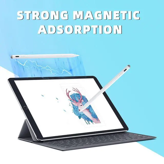 Alt view image 5 of 7 - Stylus Pen for iPad Pencil 11th A16/10th Gen,2Pack Active iPad Pen Fast Charing,iPad Pencil Pro for 2018-2025 iPad 11 A16/10/9/8/7/6,iPadPro 13"/11"/12.9"/M4,iPadAir 6/5/4/3,iPadMiNi 7 A17 Pro/6/5 Gen
